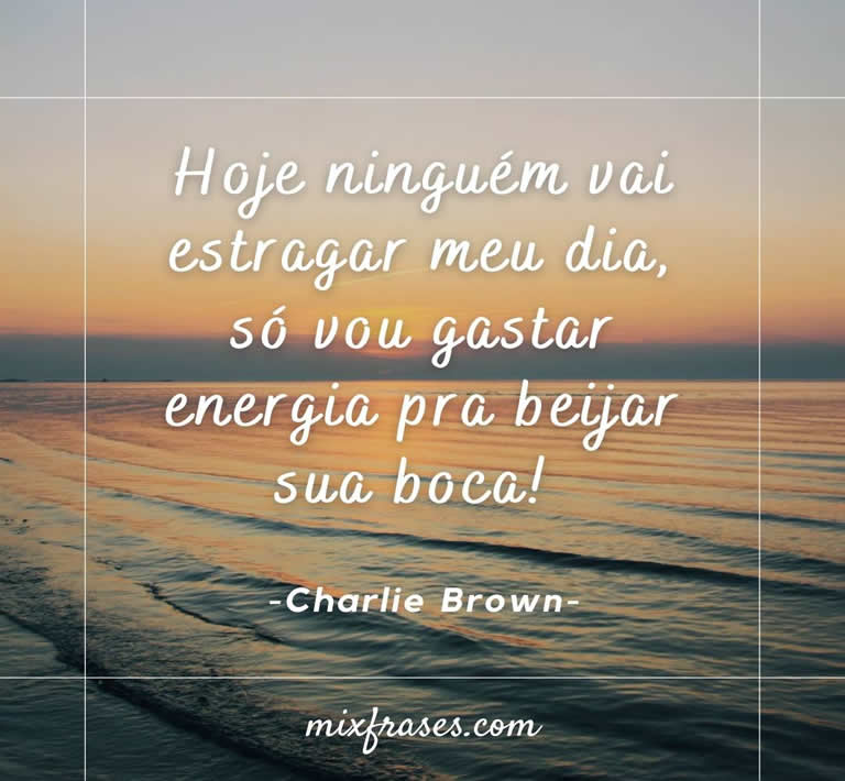 Frase romântica Charlie Brown - Mix Frases